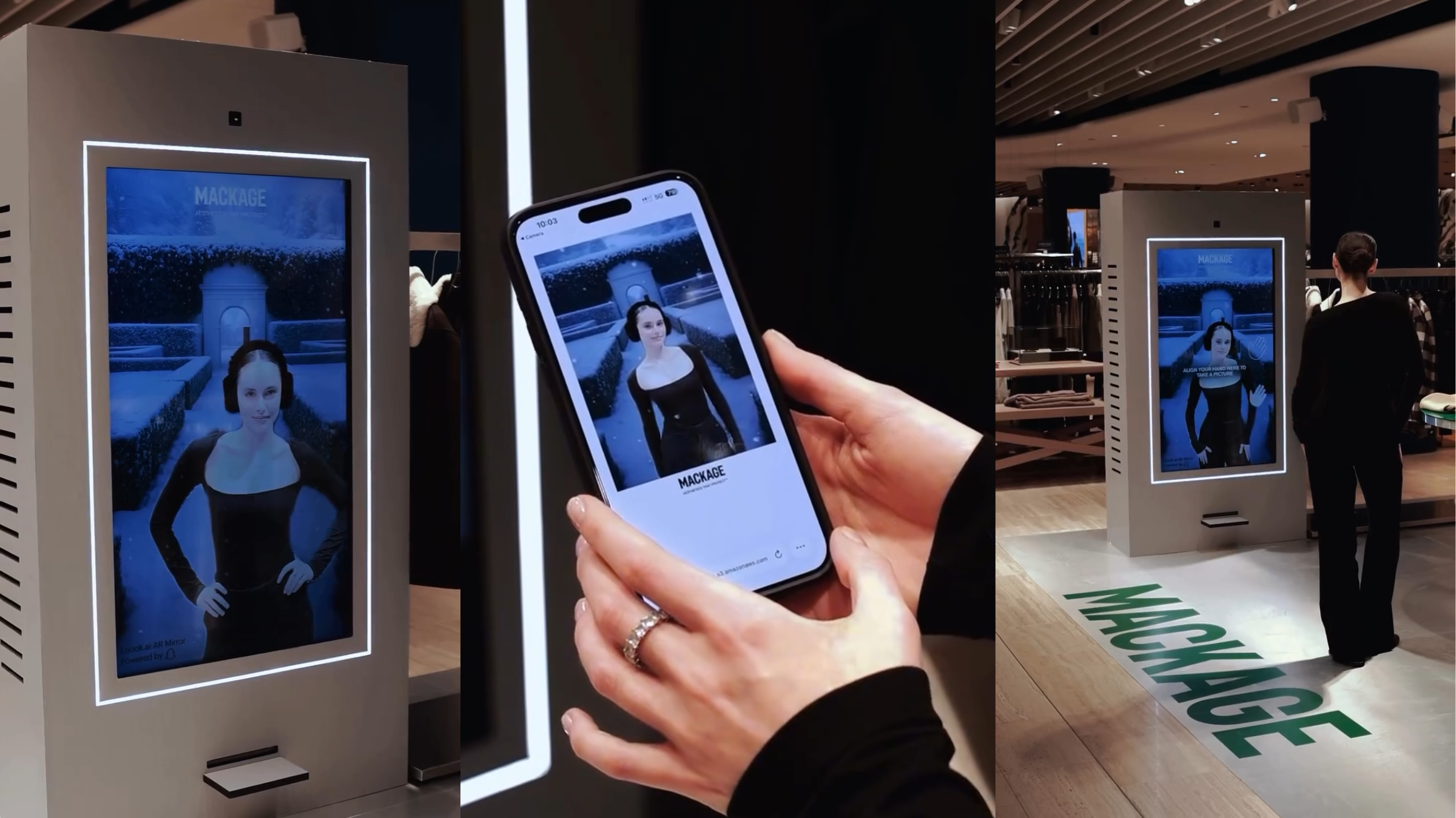 Mackage Holiday AR Photobooth